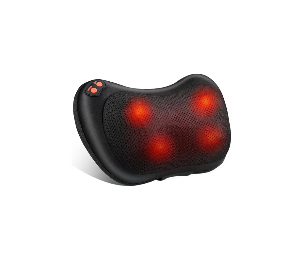 Coussin de Massage Shiatsu Chauffant – Appareil Relaxant Multi-zones