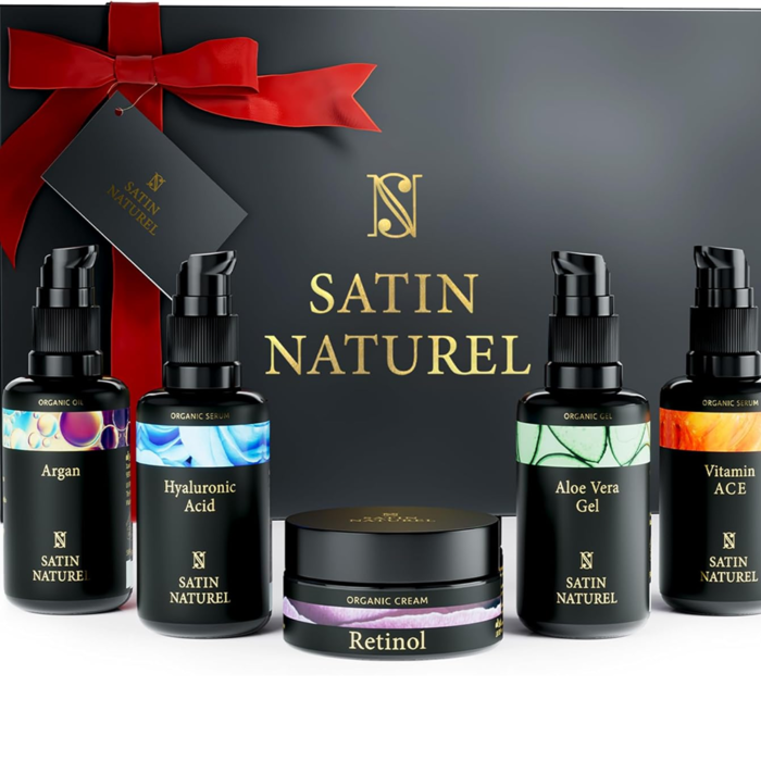 Coffret Cadeau Femme Satin Naturel – 5 soins visage