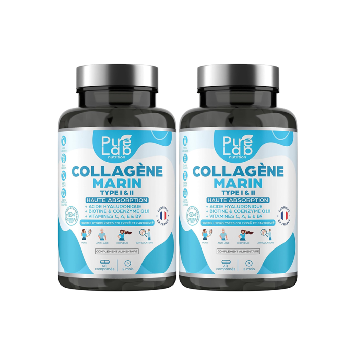 Collagène Marin Hydrolysé Pure Lab Nutrition – 120 Comprimés