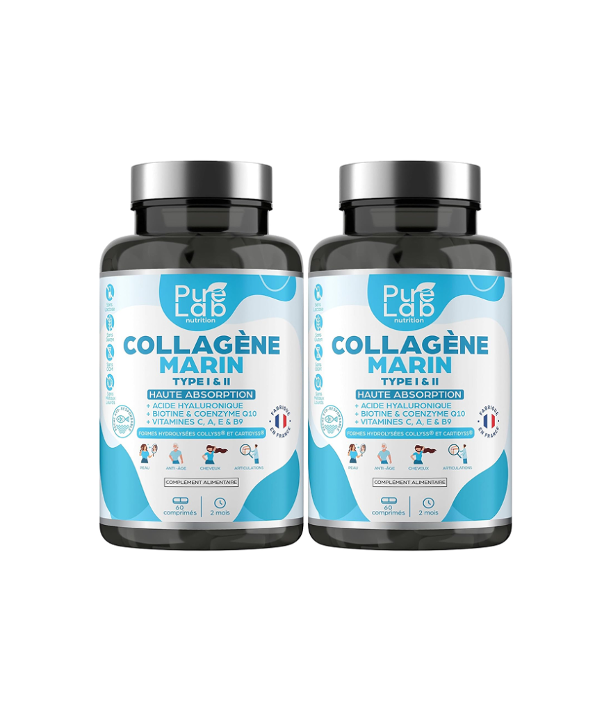 Collagène Marin Hydrolysé Pure Lab Nutrition – 120 Comprimés