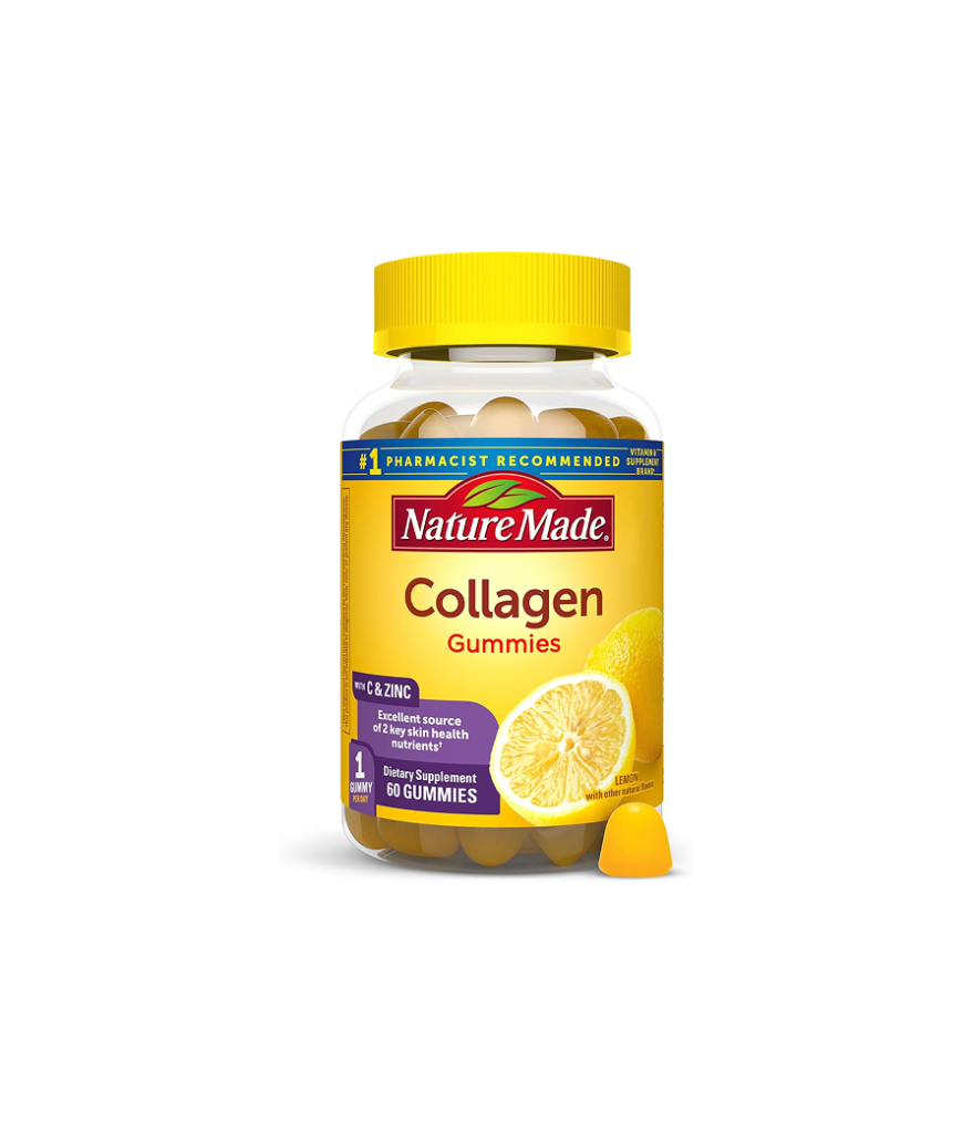 Nature Made Collagen Gummies with Vitamin C and Zinc, 60 Gummies