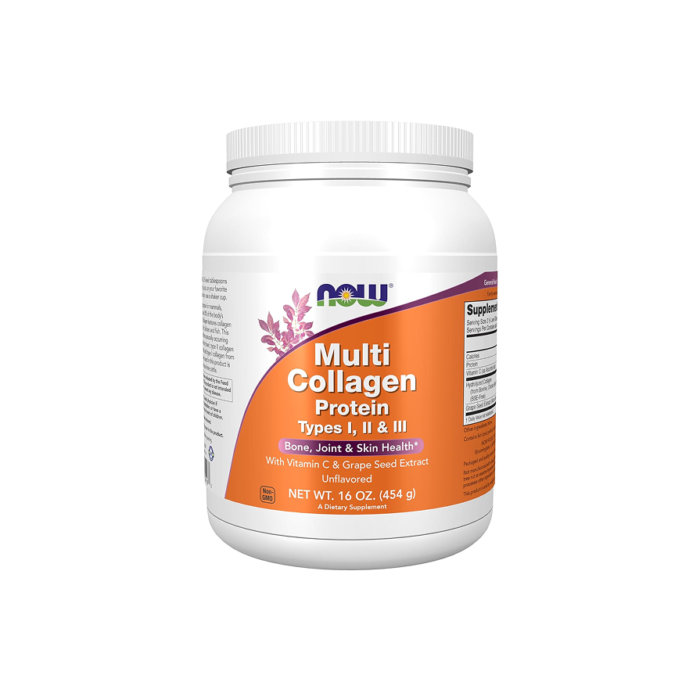 Now Supplements, Multi Collagen Protein Types I, II & III Powder, 16 oz