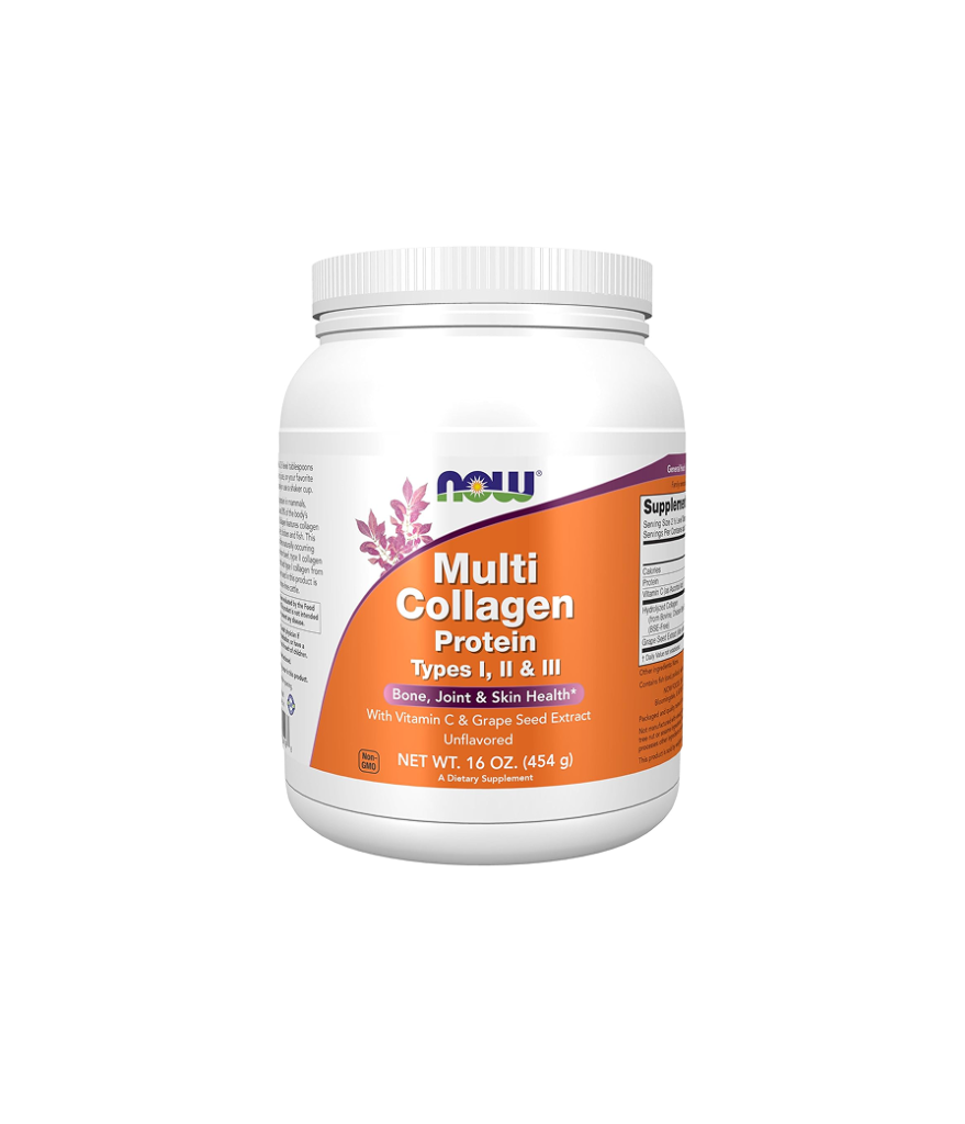 Now Supplements, Multi Collagen Protein Types I, II & III Powder, 16 oz