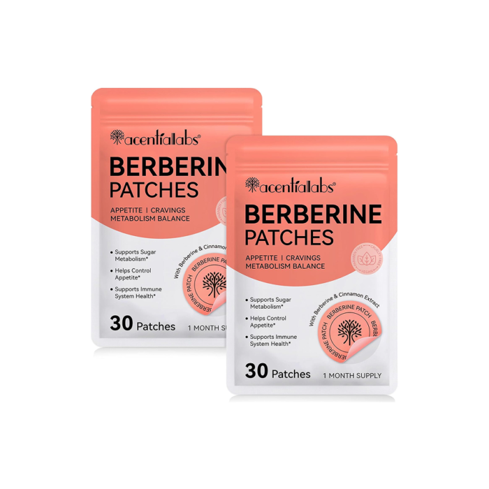 Patches De Ber-beriine Pour L’Équilibre Métabolique, Soutien À La Forme Saine, Autocollants D’Aide Au Métabolisme De Soutien Pour La Peau Du Ventre Toute La Peau | 2 X 30Pcs Par Paquet