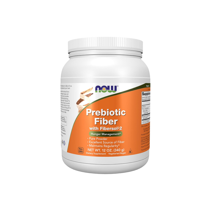 NOW Supplements, Prebiotic Fiber with Fibersol-2, Powder, 12-oz