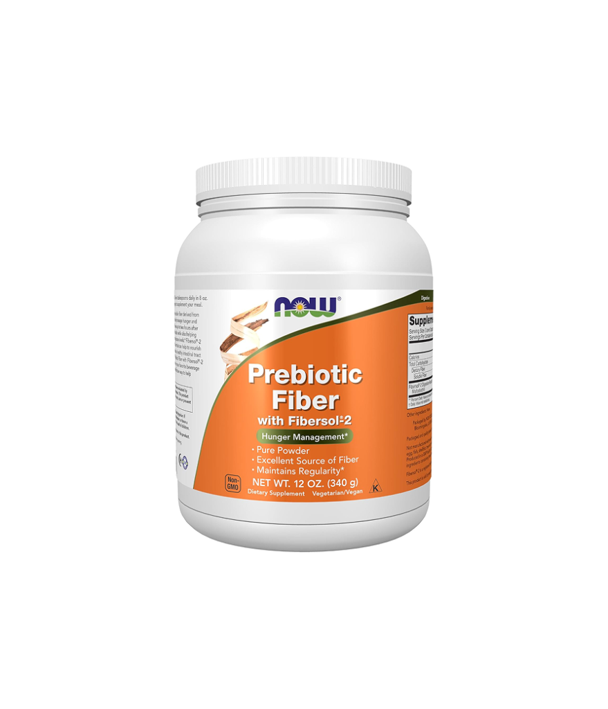 NOW Supplements, Prebiotic Fiber with Fibersol-2, Powder, 12-oz